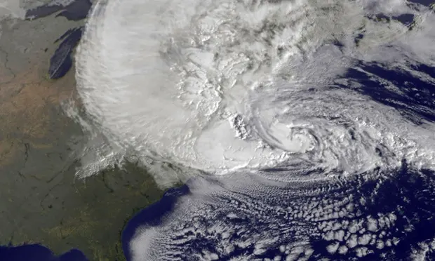 2012 Hurricane Sandy hits the US's eastern coast