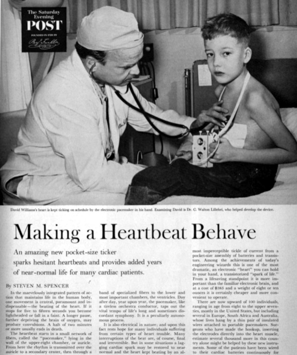 1948 - World’s first internal pacemaker implanted