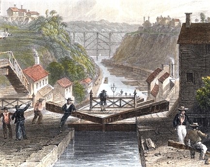 1825 Erie Canal opens for ships