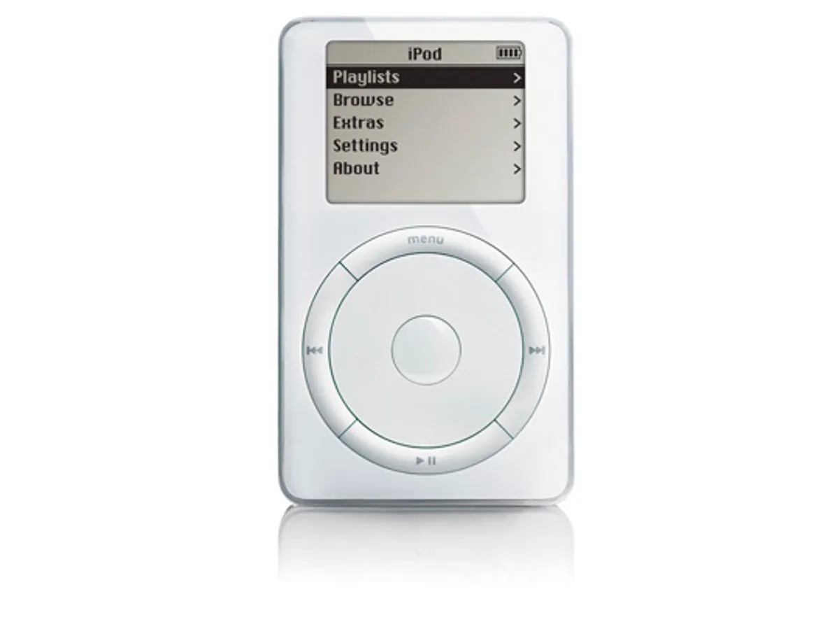 2001 Apple announces the first iPod Player