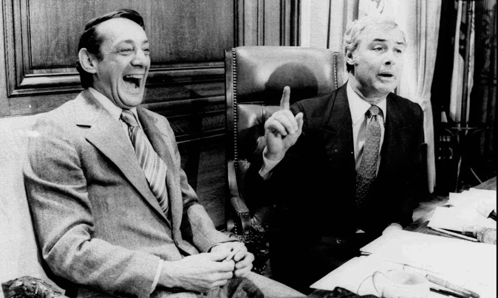 1978 Harvey Milk and George Moscone are assassinated