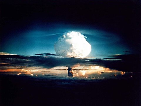1952 First large hydrogen bomb tested by the U.S.