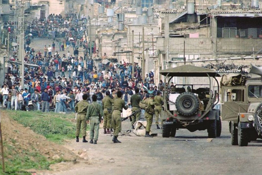 1987 First Intifada begins