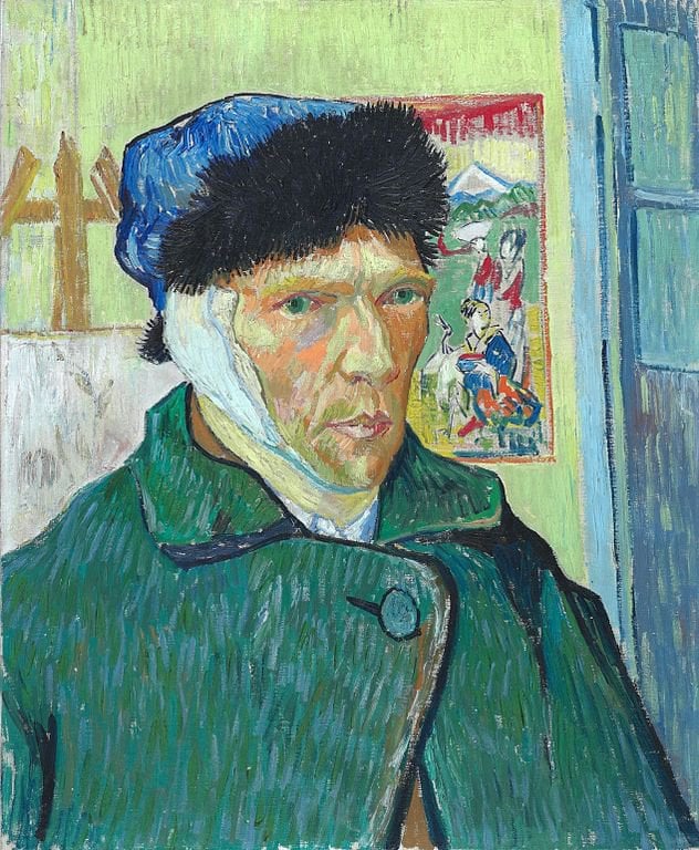 1888 Vincent van Gogh cuts off his ear