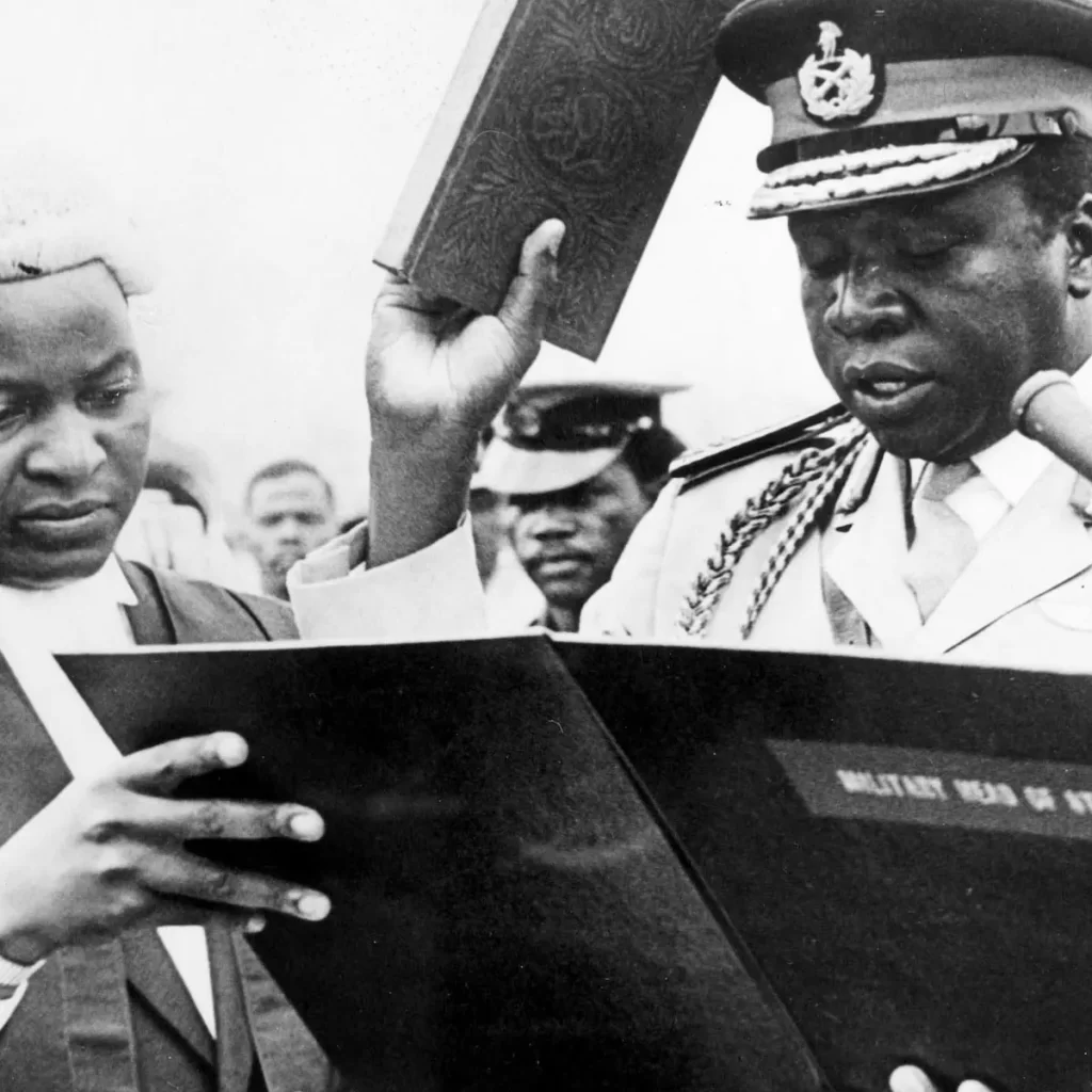 1971 Idi Amin seizes power in Uganda