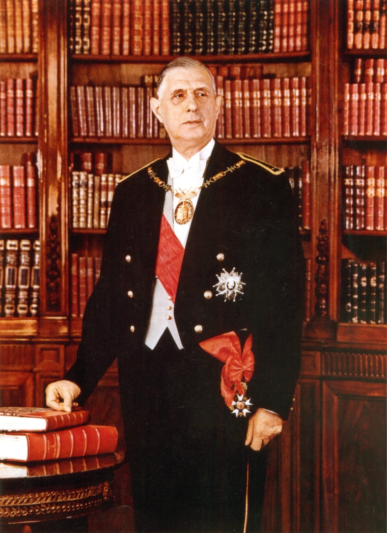 1959 Charles de Gaulle becomes president of France