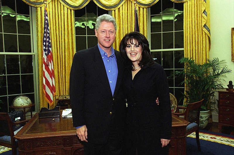 1998 In a TV statement, Bill Clinton denies having had “sexual relations with that woman, Miss Lewinsky”