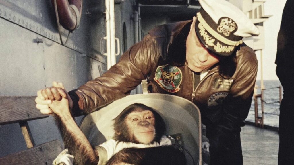 1961 Ham the Chimp travels into outer space