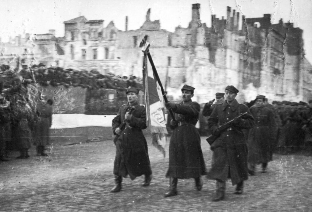 1945 Soviet and Polish forces liberate Warsaw during World War II