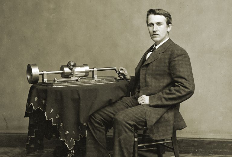 1878 Thomas Edison patents the phonograph