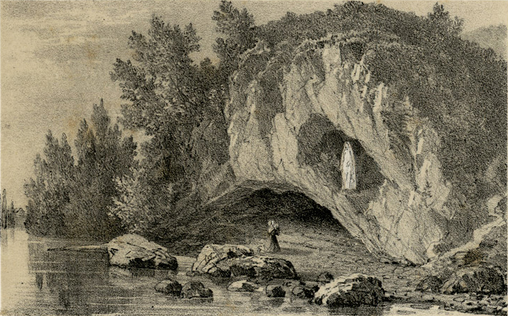 1858 Bernadette Soubirous sees a vision of the Virgin Mary near Lourdes