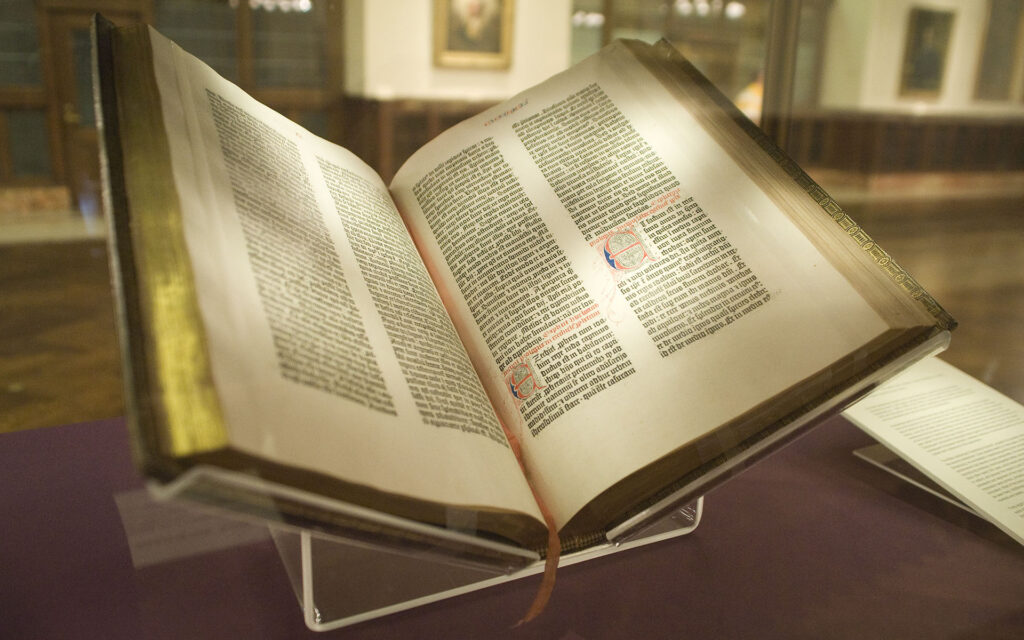 1455 The Gutenberg Bible is published