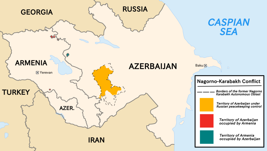 1988 The Nagorno-Karabakh War is triggered by der Autonomous Oblast's secession from Azerbaijan