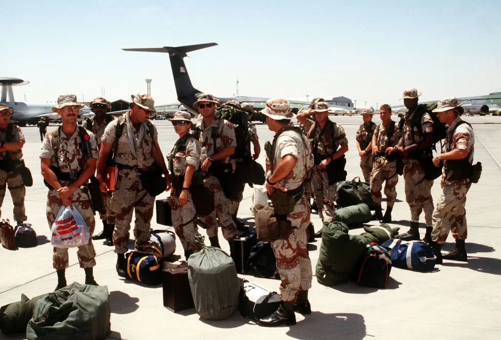 1991 The first Gulf War ends