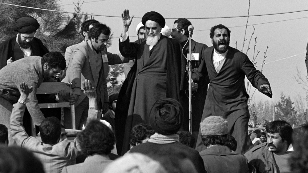 1979 Ayatollah Khomeini returns to Iran after 15 years in exile