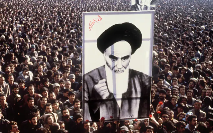 1979 Ayatollah Khomeini seizes power in Iran