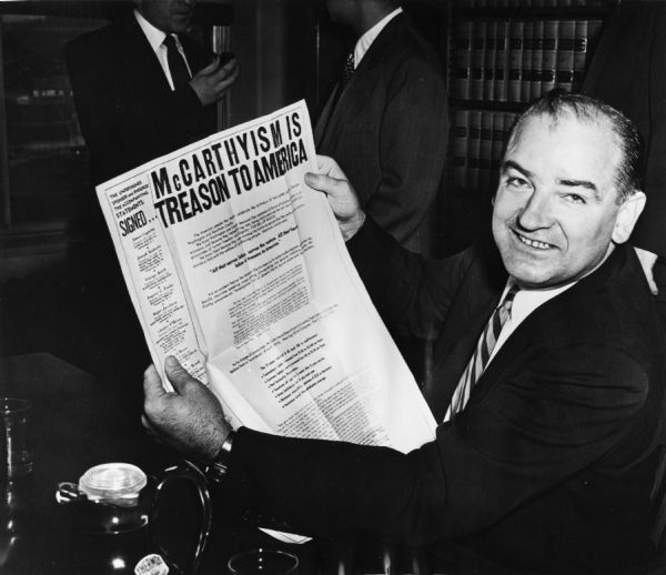 1950 U.S. Senator Joseph McCarthy launches his anti-communist campaign