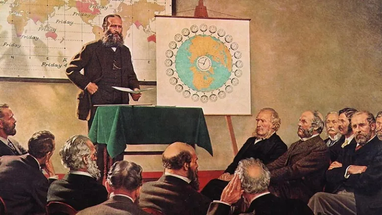 1879 Sandford Fleming proposes the use of time zones