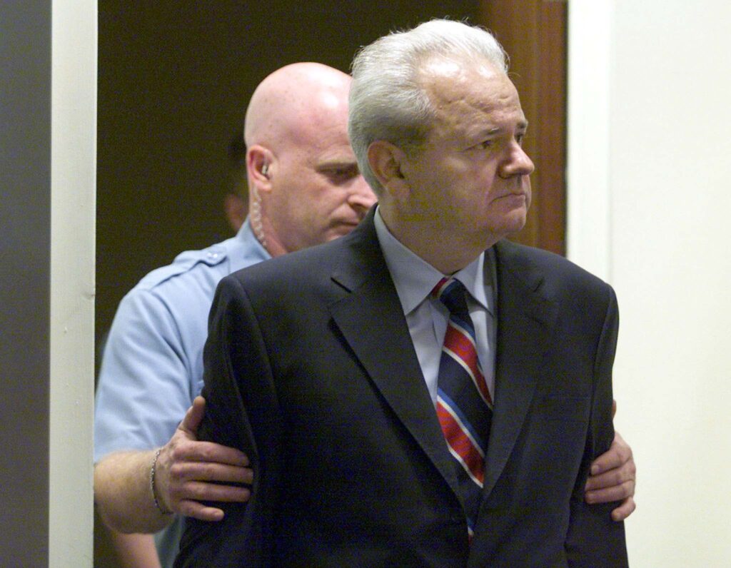 2002 The trial of Slobodan Milošević begins at The Hague