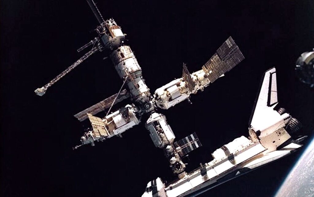 2001 The Russian space station Mir plunges into the sea