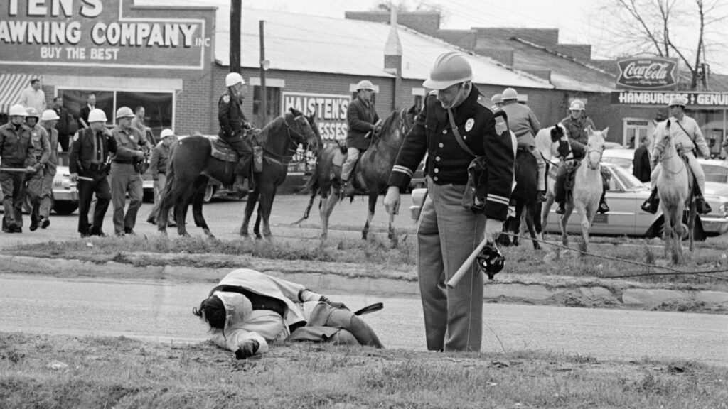 1965 Police brutally attack civil rights marchers in Selma, Alabama