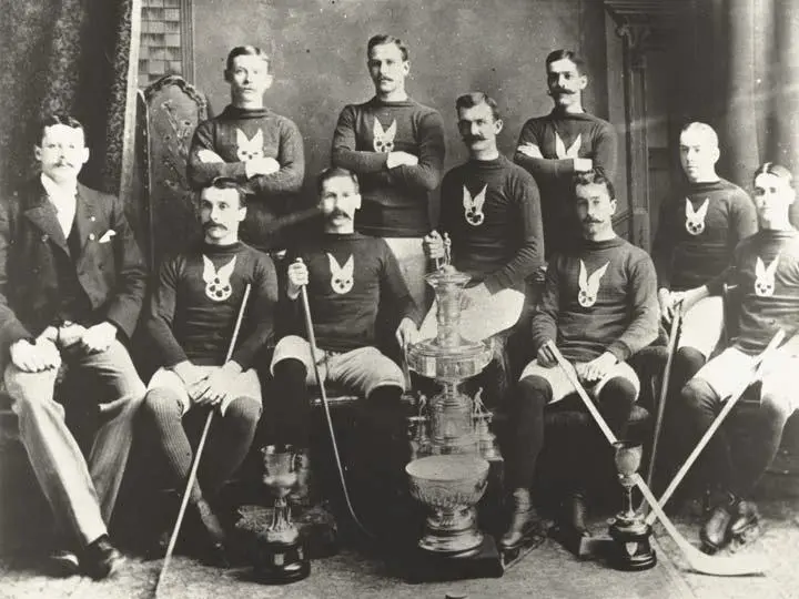 1892 Lord Stanley of Preston pledges to donate a challenge cup for the best ice hockey team in Canada