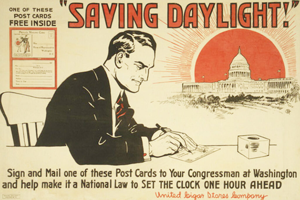 1918 The United States switch to DST for the first time
