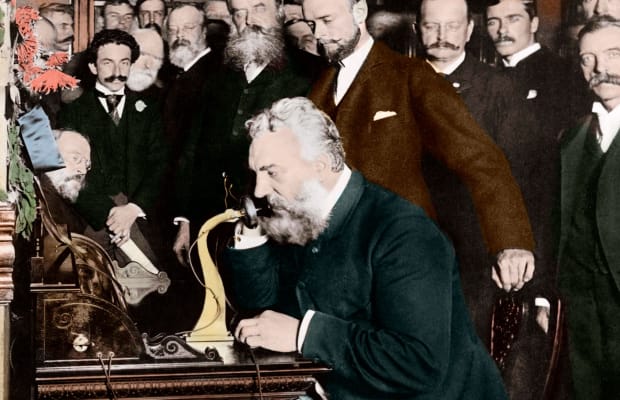 1876 The first telephone call is made