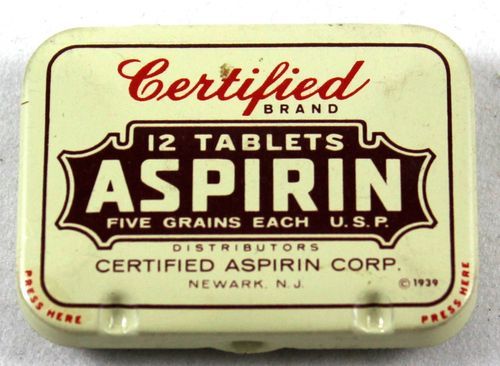 1899 The painkiller Asprin is registered as a trademark