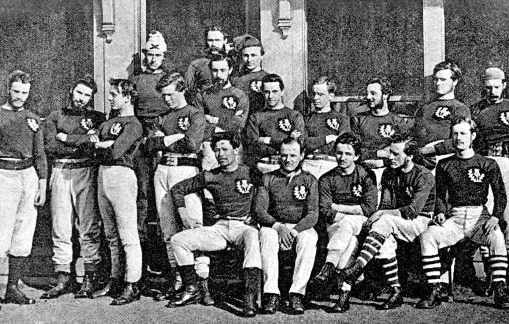 1871 England and Scotland compete in the first international rugby match