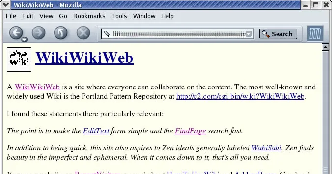 1995 WikiWikiWeb, the world's first wiki, is launched