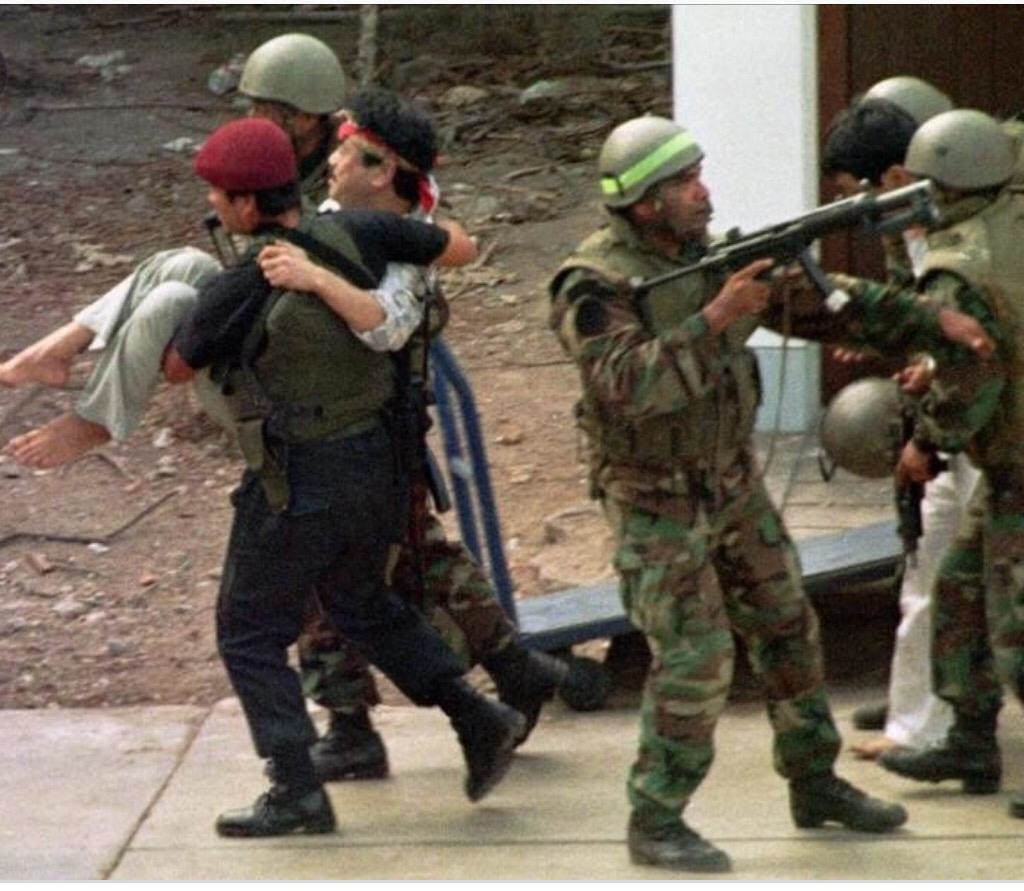 1997 The Japanese embassy hostage crisis ends after 126 days