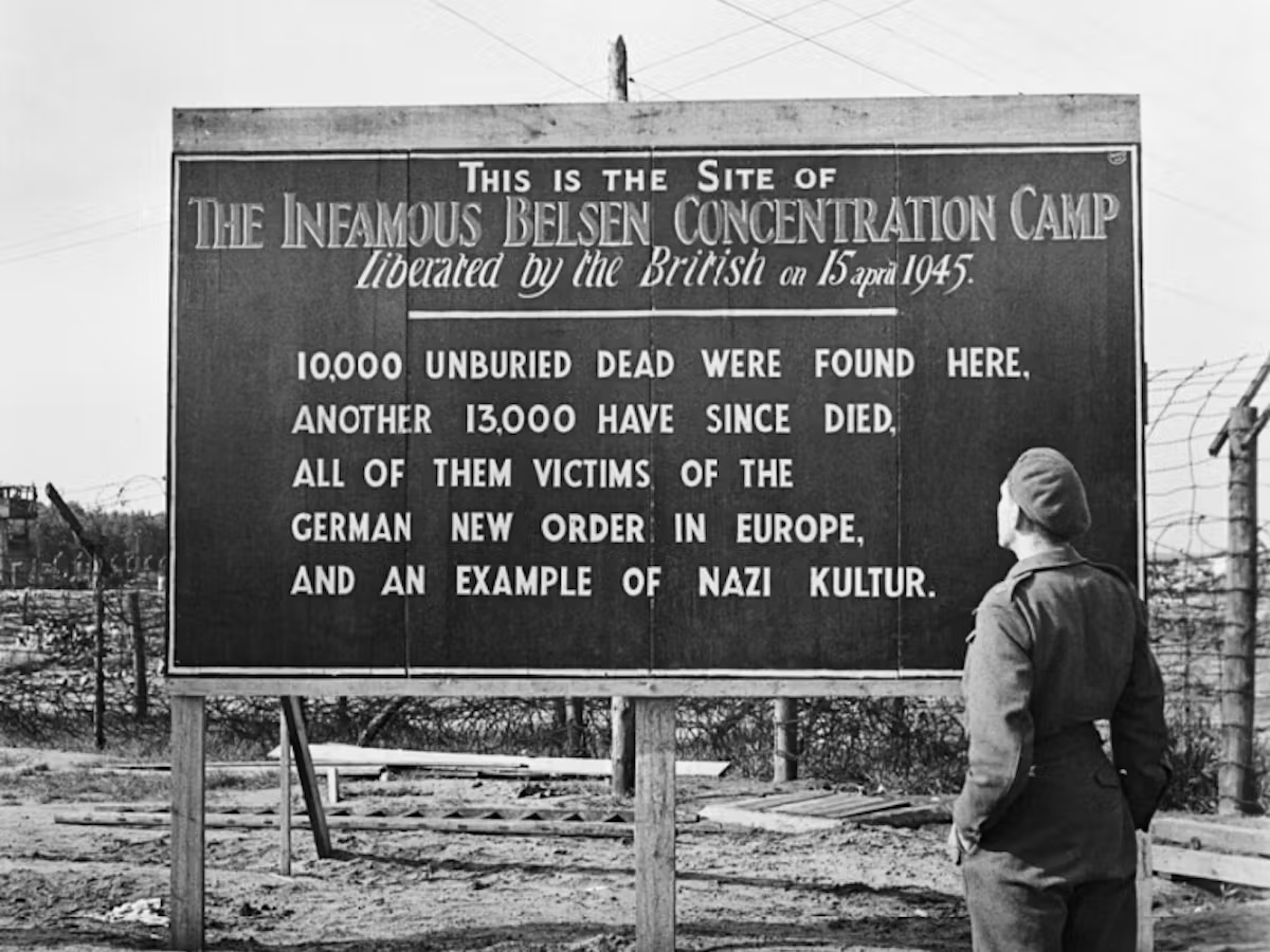 1945 The German concentration camp Bergen-Belsen is liberated