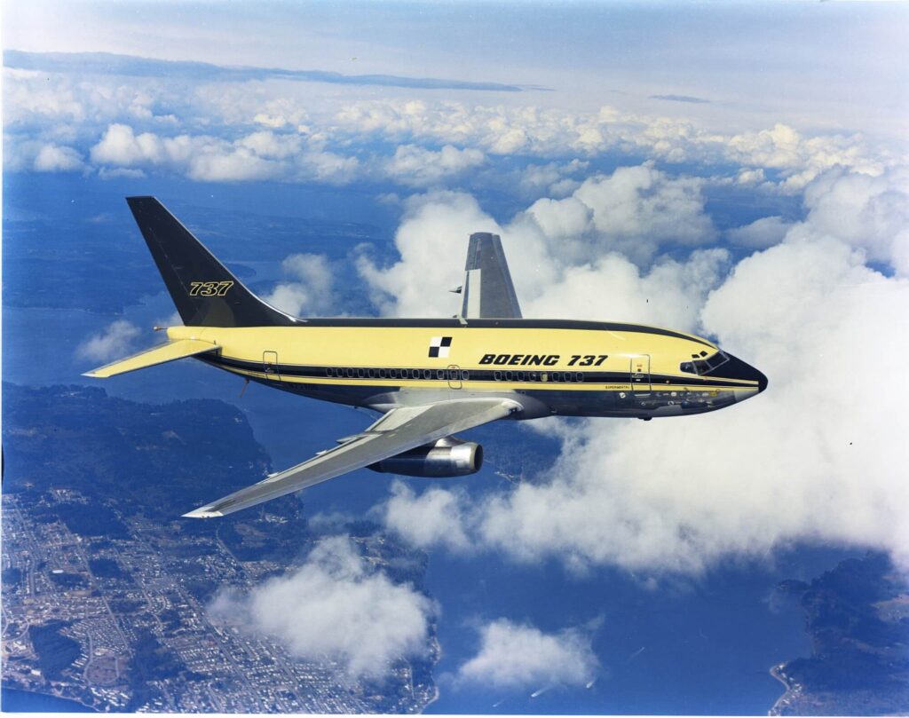 1967 The first Boeing 737 takes off on its maiden flight