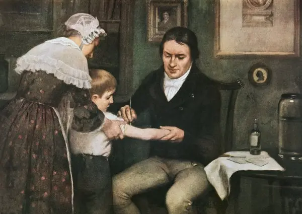 1796 The first smallpox vaccination is administered