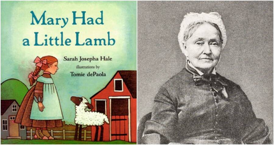 1830 Mary Had a little lamb is published