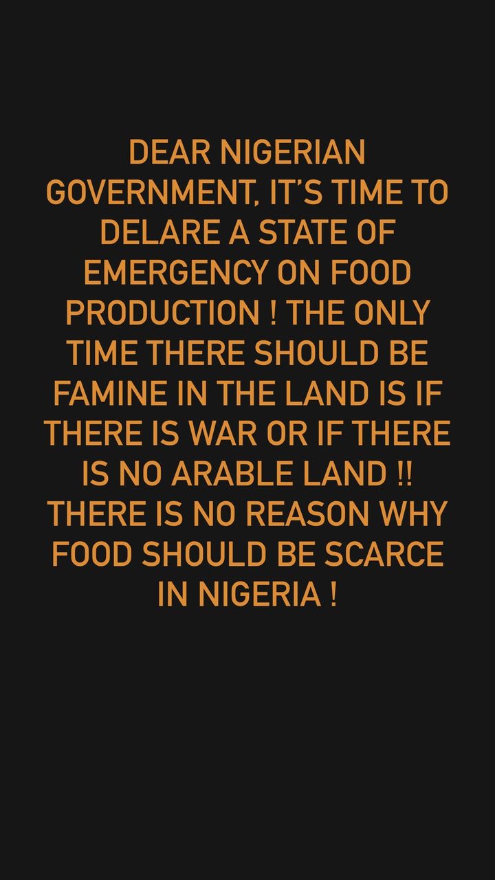 Seun Jimoh Nigerian government food scarcity 
