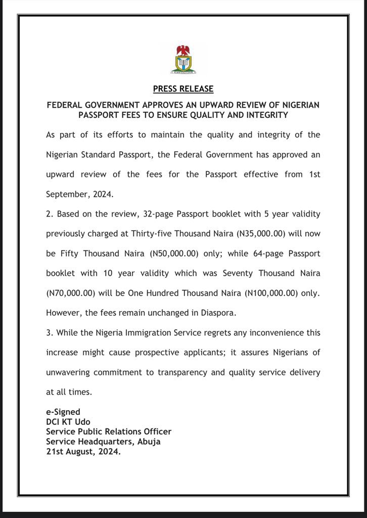 Passport circular