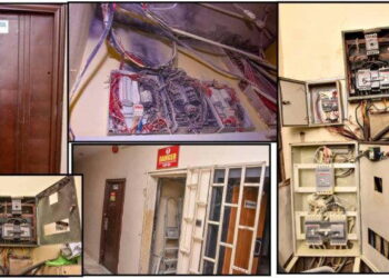 Fire outbreak at Ministry of Works headquarters