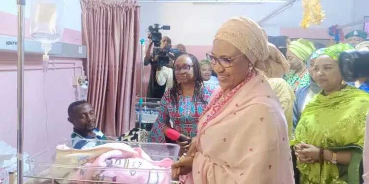 Sen. Oluremi Tinubu welcomes baby of the year