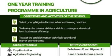 Leventis Foundation Nigeria 2025 One-Year Training Program in Sustainable Agriculture