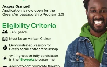 Green Ambassadorship Program For African Youths