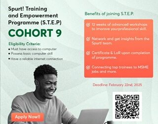 Applications Open for Spurt! Training and Empowerment Program 2025 (Cohort 9)