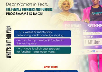 Female Founders & Funders Program (Get Up to ₦1 Million Grant)