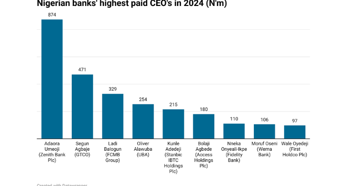 Zenith Bank’s Umeoji, GTCO’s Agbaje Top List of Nigeria’s Highest-Paid Bank CEOs in 2024