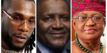 Burna Boy, Dangote, Okonjo-Iweala, Others Named Among 2025’s Most Notable Peace Icons in Africa