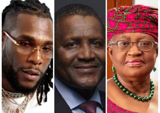 Burna Boy, Dangote, Okonjo-Iweala, Others Named Among 2025’s Most Notable Peace Icons in Africa